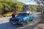 Bicycles on car, road to Topes de Collantes, Trinidad, Cuba