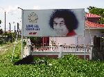 Sai Baba billboard, West Demerara, Guyana