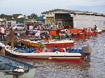 Boat, moorage, stalling, Parika, Guyana