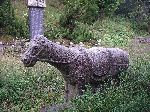 statue of horse, Gayasan National Park, Korea