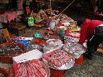 Fish mongers in the market, Jinju