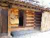 traditional Korean whole log house, Arari Village, Jeongseon