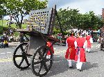 rocket launchers, Jinju parade
