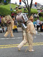 Display for farming in the 1950, in the Jinju parade