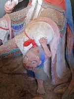 Demon under foot of Gwangmok Deva, Woljeongsa