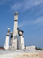 Completion monument "Land of Promise" Sinsido Rest Area, Saemangeum Seawall, Korea
