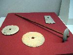 Weaving spindles, Buyeo National Museum, Korea