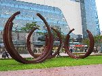 Sculpture, Daejeon Express Bus Terminal, Korea