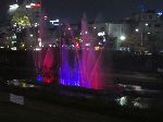 Lighted fountain, Yudeungcheon, Daejeon, Korea