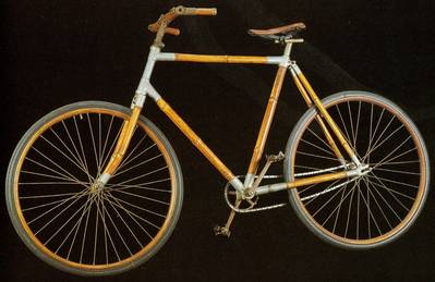 Bamboo bike from late 19th century.